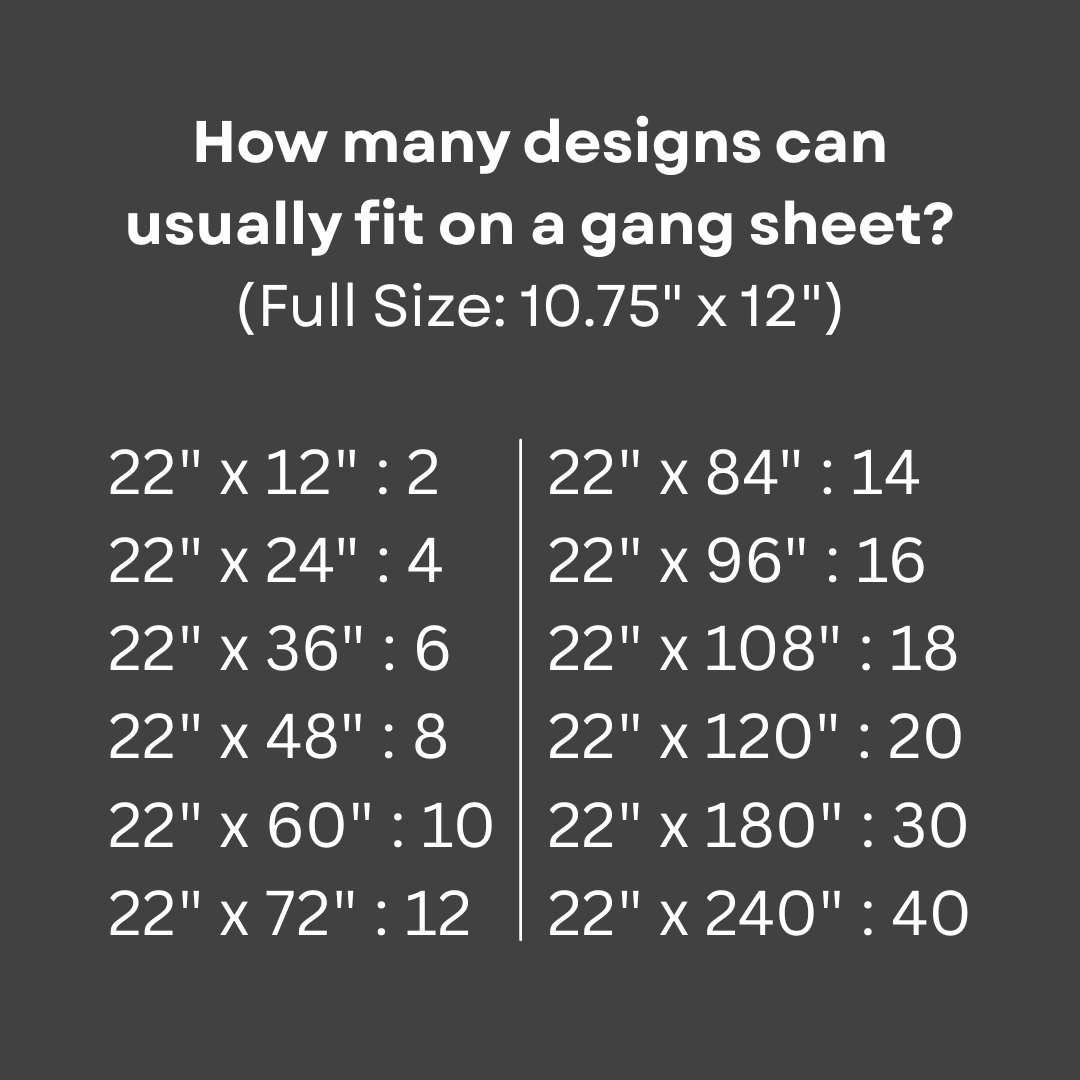 Build your own Ultra Soft DTF Gang Sheet (Gang Sheet Builder)